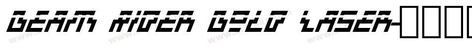 Beam Rider Bold Laser字体转换